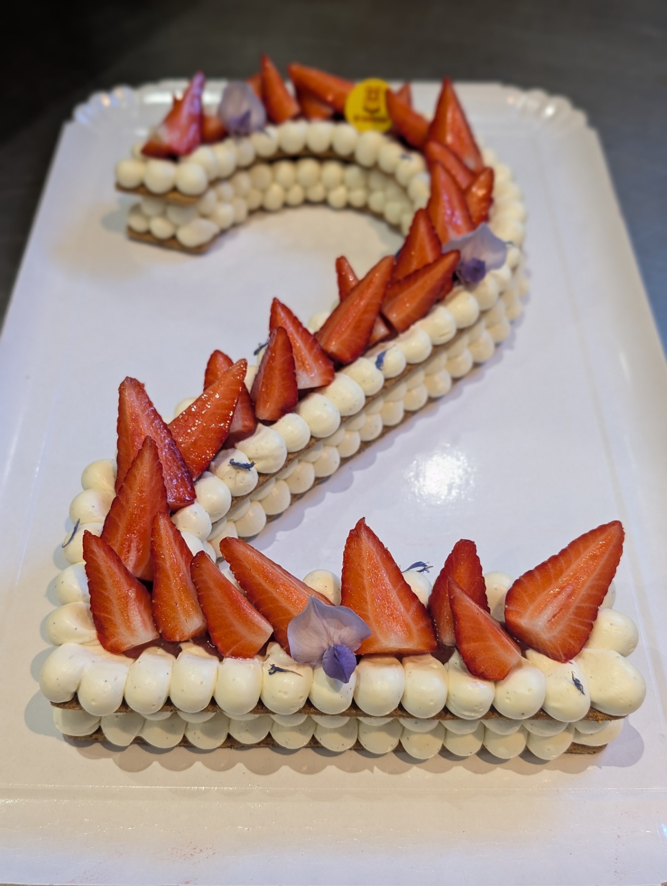 Numbers cake - Vanille Fraise