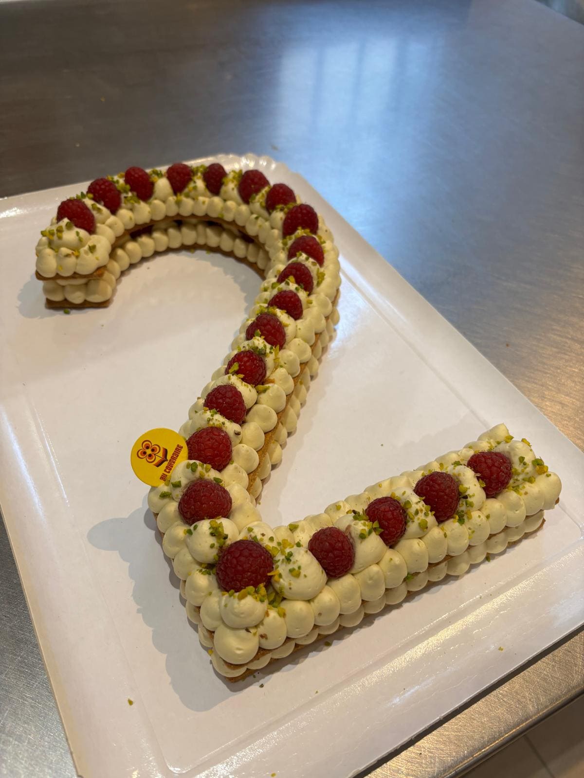 Number cake - Pistache Framboise