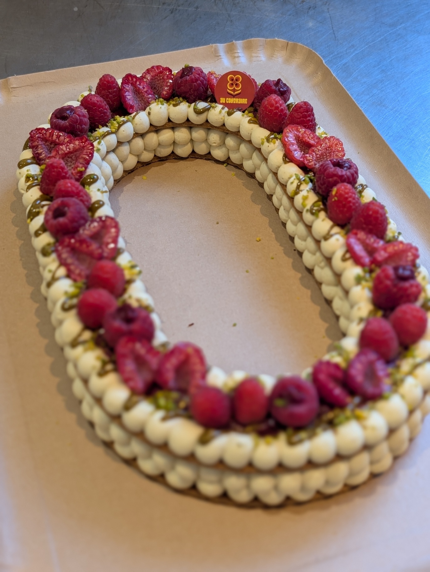 Number cake - Pistache Framboise