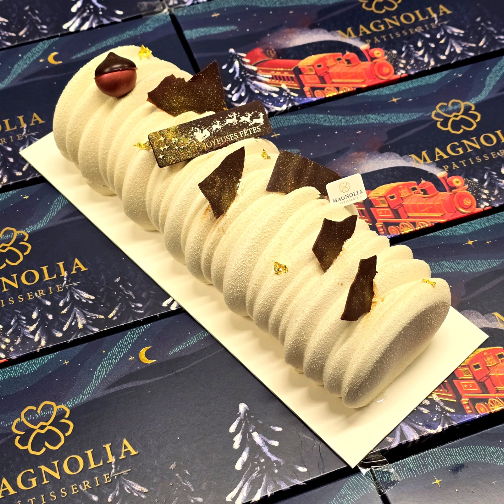 Bûche Stracciatella pour 8 à 10 personnes