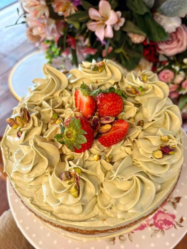 Layer Cake Pistache & Fruits de saison