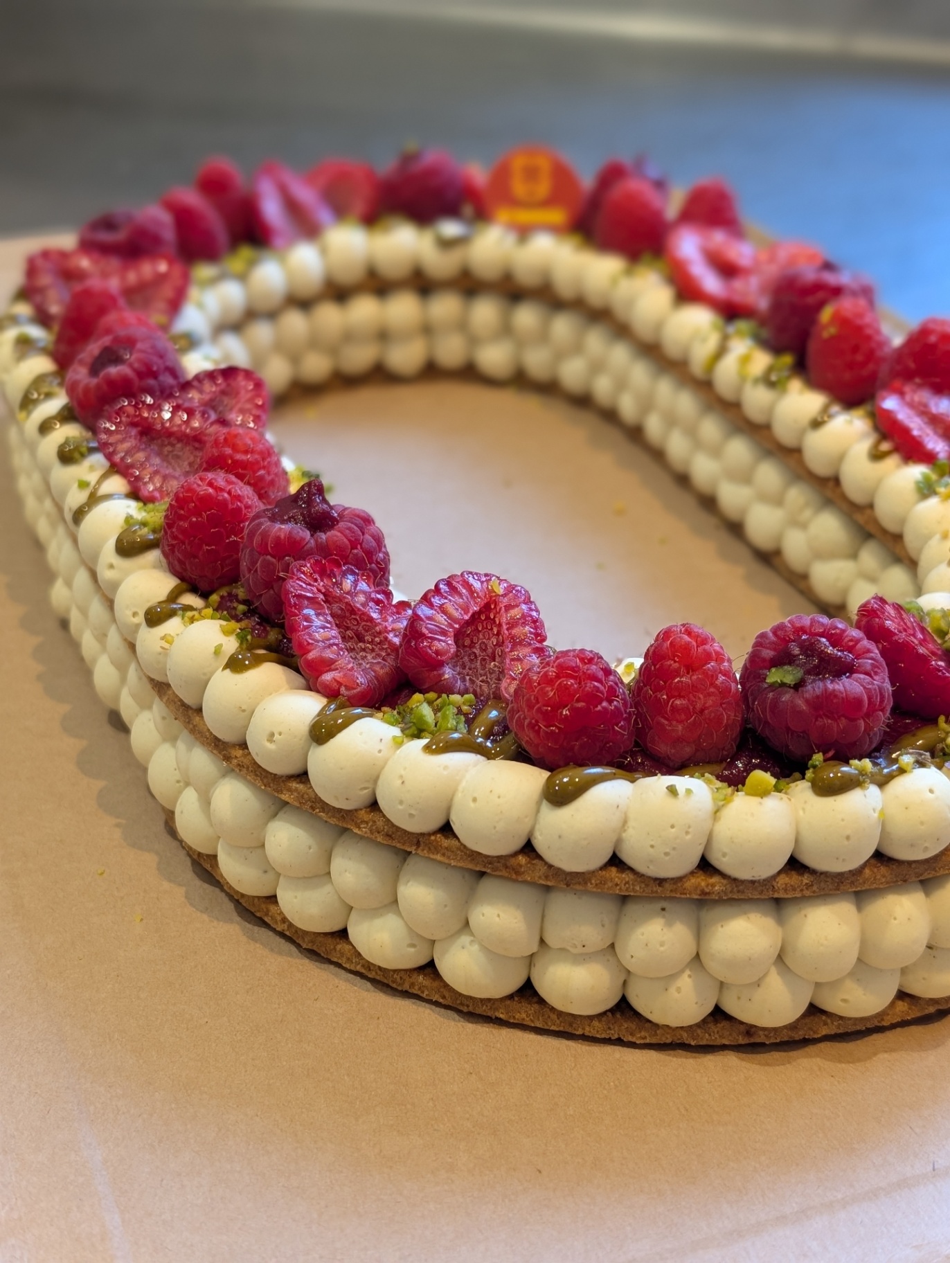 Number cake - Pistache Framboise 2
