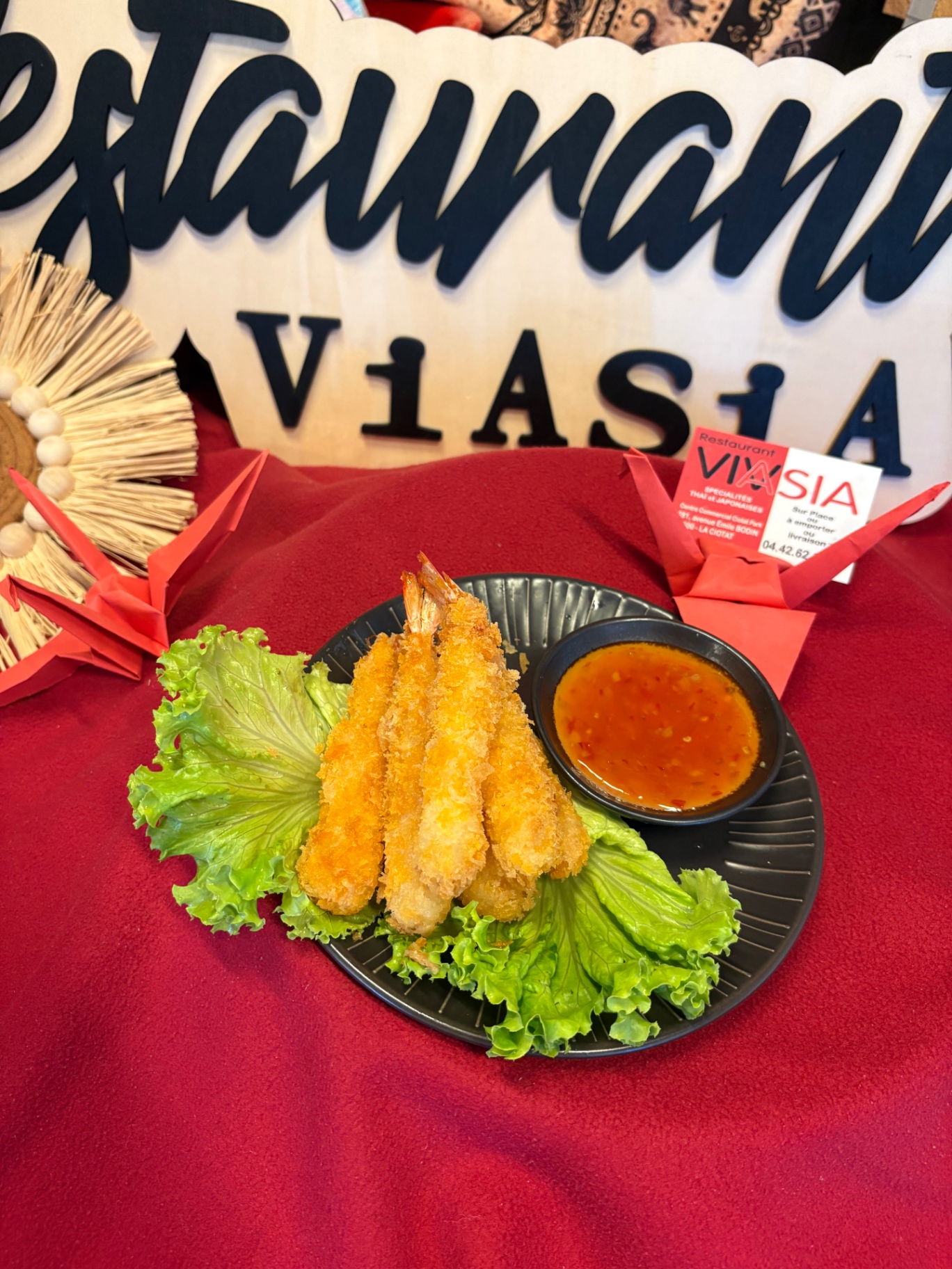 E5 grand Tempura crevettes (6 pièces）