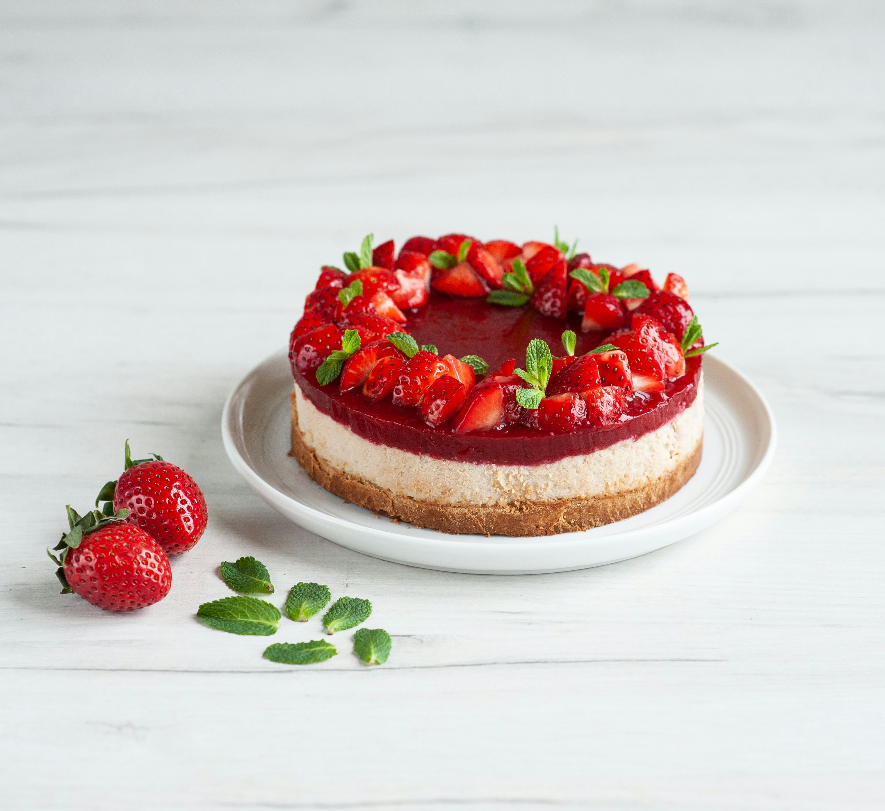 Cheesecake à la fraise