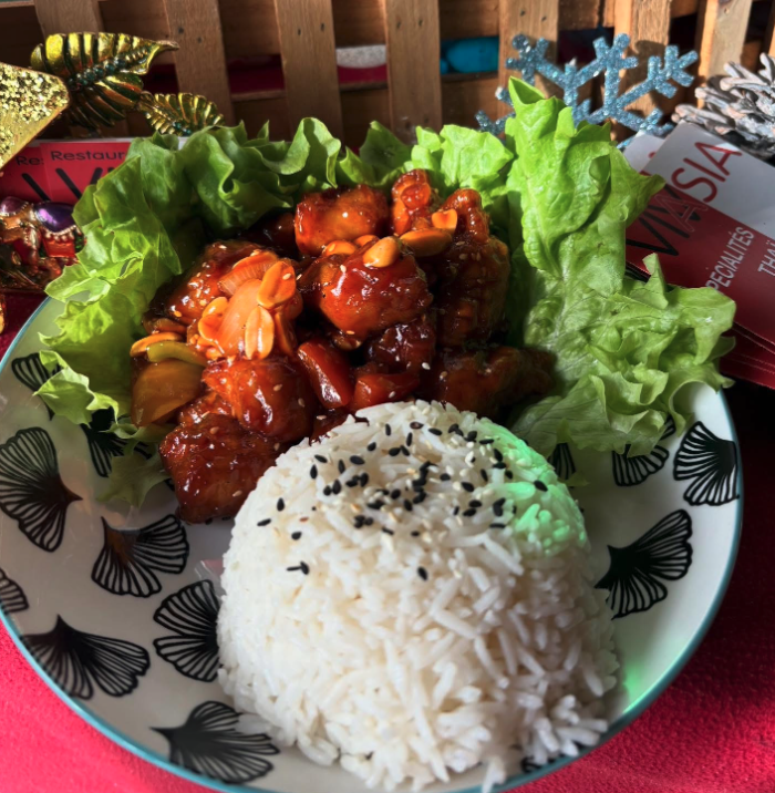 Poulet Général Tao + riz