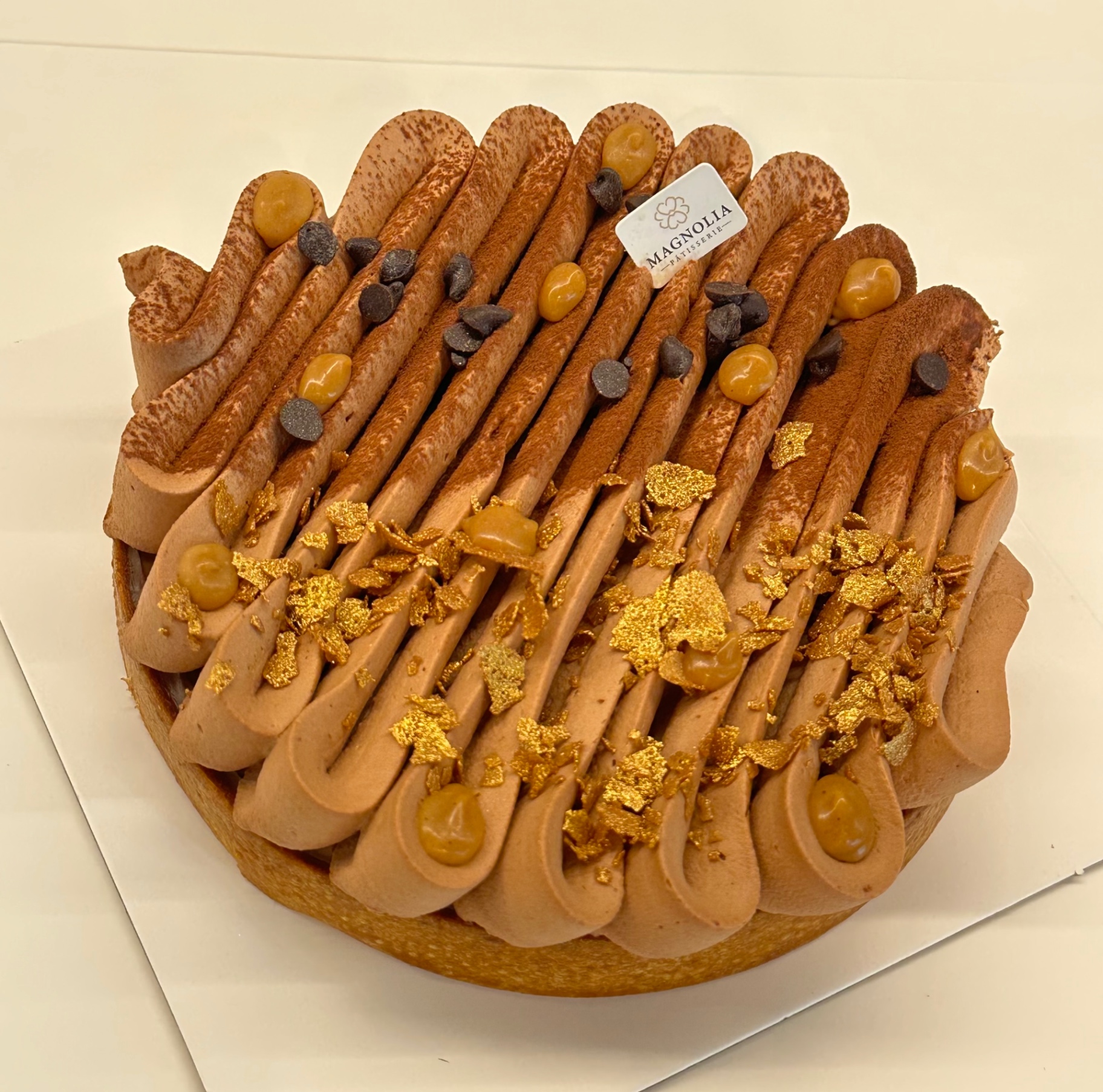 Tarte tonka chocolat caramel