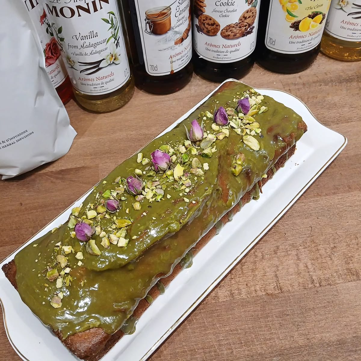 Cake pistache/rose