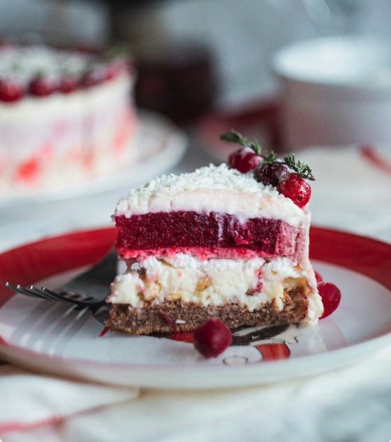Entremet fruits rouges